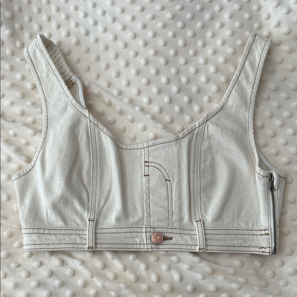 Women's Jean Crop Top